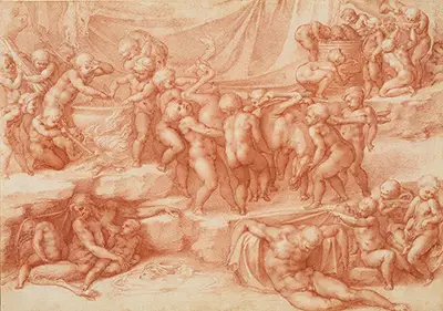 Bacchanal of Children Michelangelo